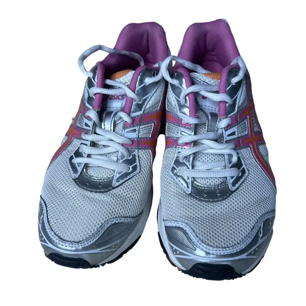 Women Asics Gel Galaxy 4 Size 8 Running Shoes Athletic White Pink